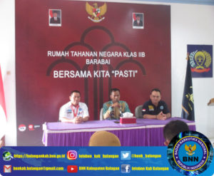 Deteksi Dini Penyalahgunaan Narkoba RUTAN Kelas IIB Barabai Kabupaten Hulu Sungai Tengah