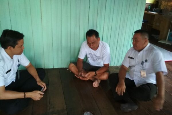 Koordinasi Pemetaan Jaringan Narkotika BNNK Balangan Ke Kepala Desa Inan Kec. Paringin Selatan