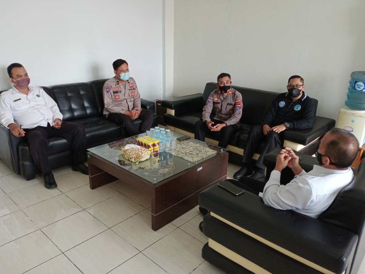 Kunjungan kerja terkait kordinasi P4GN dan silaturahmi Kasat Binmas Polres Balangan IPTU Kuswanto beserta KBO ke BNNK Balangan