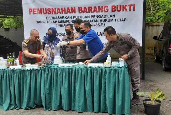 Pemusnahan Barang Rampasan yang telah mempunyai Kekuatan Hukum Tetap