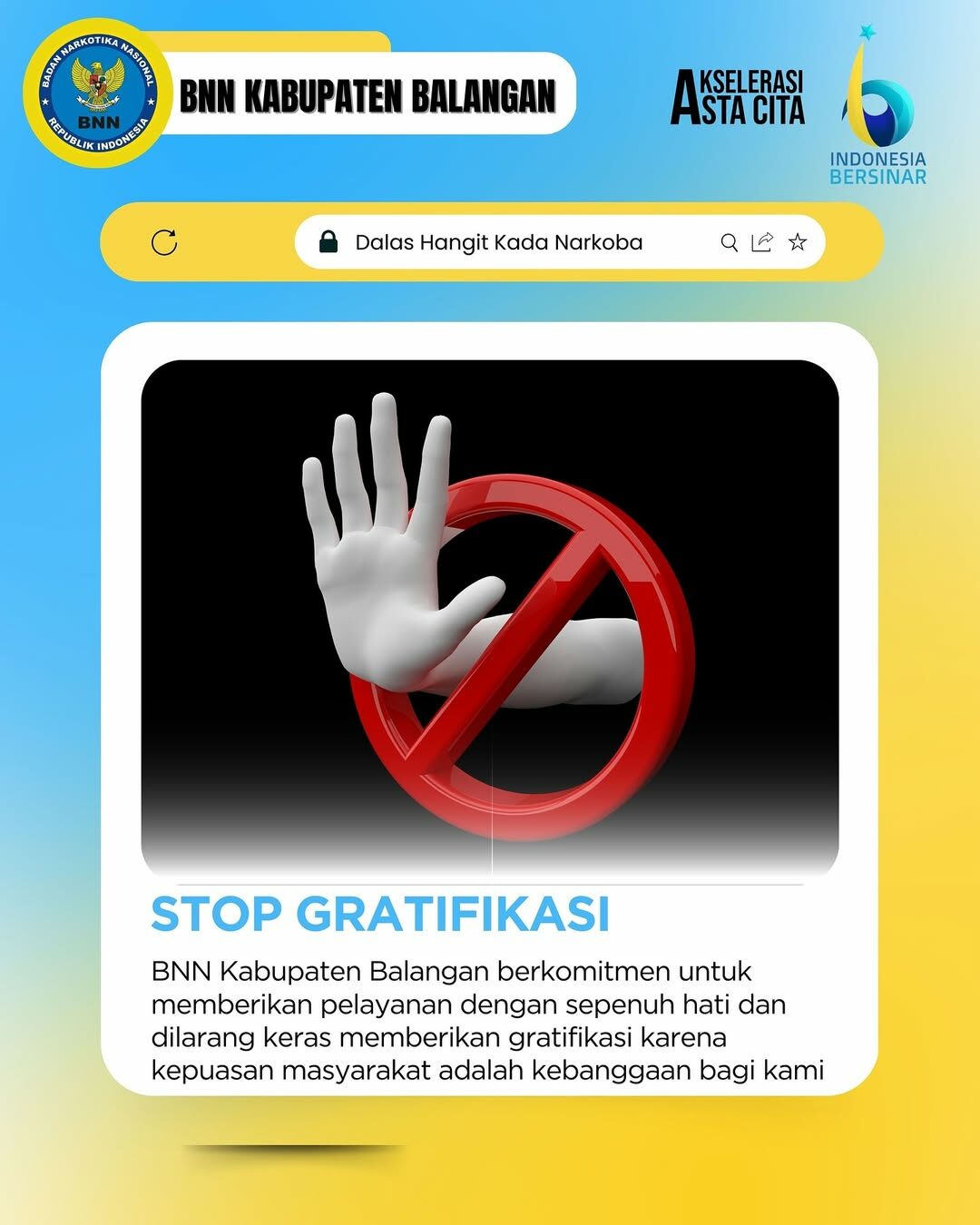 STOP GRATIFIKASI STOP GRATIFIKASI