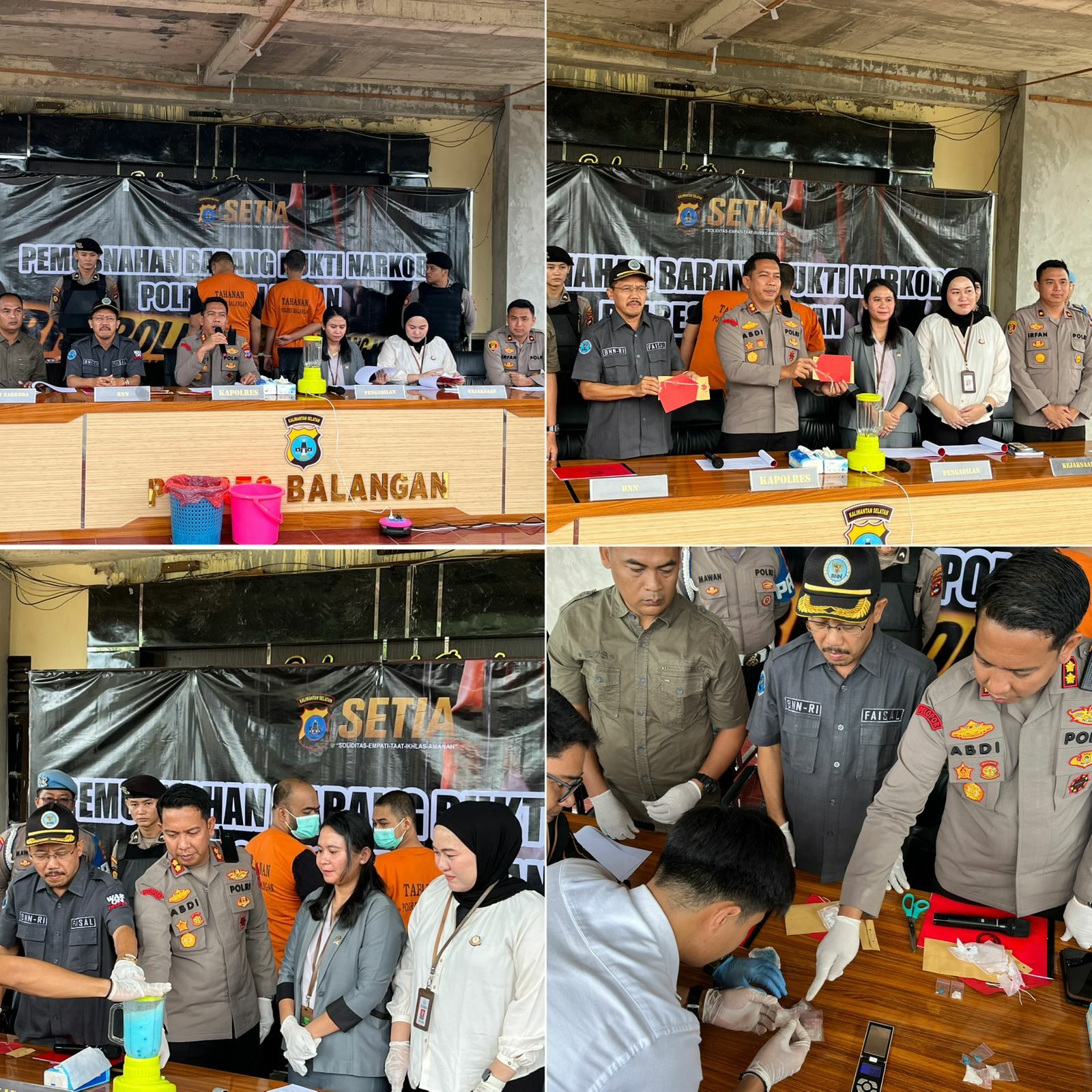 Pemusnahan Barang Bukti Narkotika Pemusnahan Barang Bukti Nark