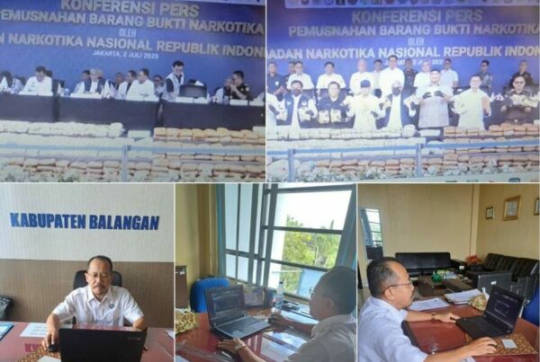 Konferensi Pers Pemusnahan Barang Bukti Narkotika