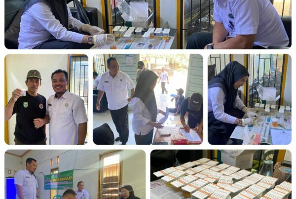 Sosialisasi P4GN sekaligus Deteksi dini/tes urine kepada Pemerintah Desa Gunung Riut Kecamatan Halong dalam rangka Desa Bersinar (Bersih Narkoba) melalui Anggaran Dana Desa